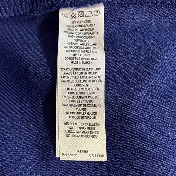 French Connection Blue Bodycon Dress - Picture 6 of 6